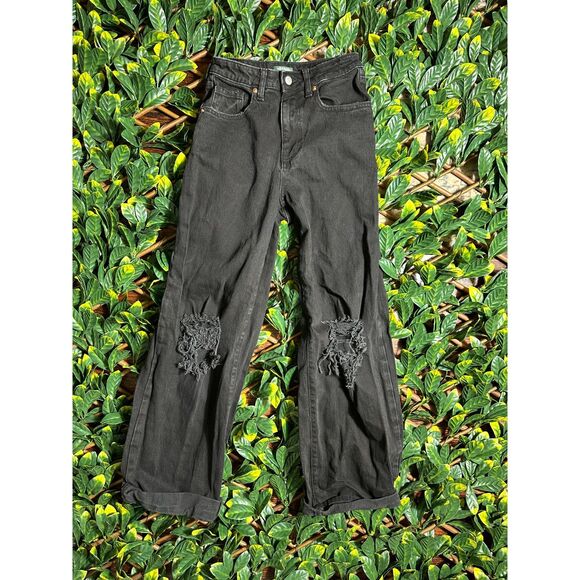 Wild Fable Highest Rise Baggy Jean Black Size 00 - Picture 1 of 4
